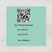 Cartes de visite promotionnelles code QR (Dos)