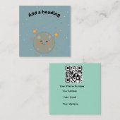 Cartes de visite promotionnelles code QR (Devant / Derrière)
