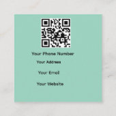 Cartes de visite promotionnelles code QR (Dos)