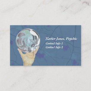 cartes de visite psychiques à billes de cristal p