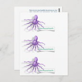 Cartes de visite PsychoOctopus (Devant / Derrière)