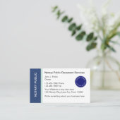 Cartes de visite publics notaires (Debout devant)