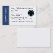Cartes de visite publics notaires (Devant / Derrière)