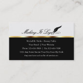 Cartes de visite publics notaires classiques (Devant)