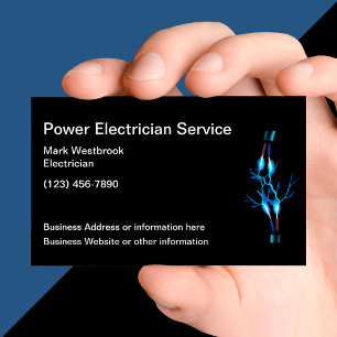 Cartes de visite puissantes pour électricien