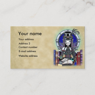 Cartes de visite punks d'art de féerie de vapeur