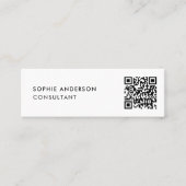 Cartes de visite QR Code | Carte de contact mini b (Devant)