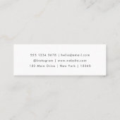 Cartes de visite QR Code | Carte de contact mini b (Dos)