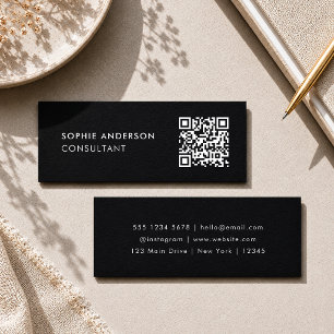 Cartes de visite QR Code Carte de contact mini n