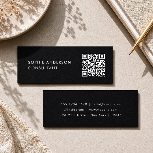 Cartes de visite QR Code | Carte de contact mini n
