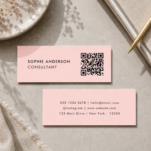 Cartes de visite QR Code | Carte de contact mini r