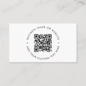 Cartes de visite QR Code | Carte personnalisée bla (Devant)