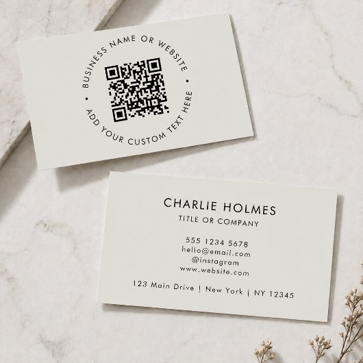 Cartes de visite QR Code | Carte scannable personn