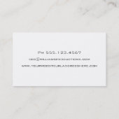 Cartes de visite QR CODE Jaune Damask (Dos)