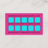 Cartes de visite QR Code pour Récompense de Boutiq (Dos)