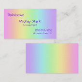 Cartes de visite Rainbow Gradient (Devant / Derrière)