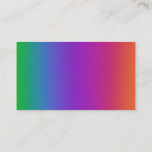 Cartes de visite Rainbow Gradient (Dos)