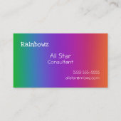 Cartes de visite Rainbow Gradient (Devant)