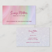 Cartes de visite Rainbow Pastel personnalisables (Devant / Derrière)