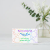 Cartes de visite Rainbow Polka Dot (Debout devant)
