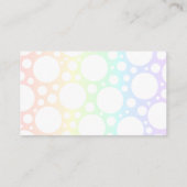 Cartes de visite Rainbow Polka Dot (Dos)