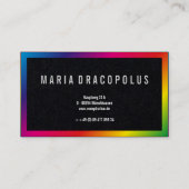 Cartes de visite Rainbow Professional (Dos)