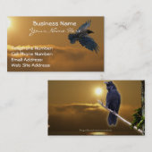 CARTES DE VISITE RAVEN & GOLDEN SUNLIGHT (Devant / Derrière)