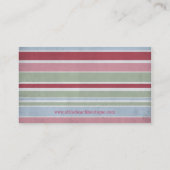 Cartes de visite rayés de boutique (Dos)