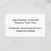 cartes de visite recto verso (Dos)