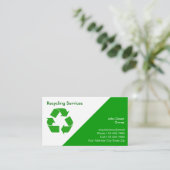 Cartes de visite recyclage (Debout devant)