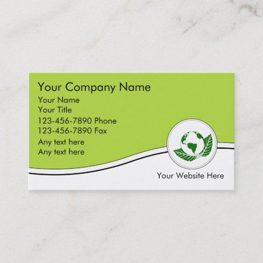 Cartes de visite recyclage (Devant)