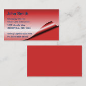 Cartes de visite Red Foil (Devant / Derrière)