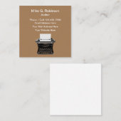 Cartes de visite rédacteurs rétro (Devant / Derrière)