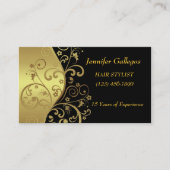 Cartes de visite--Remous de noir et d'or (Devant)