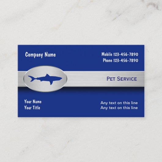 Cartes de visite requin (Devant)