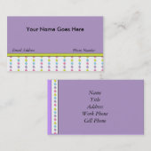 Cartes de visite retro (Devant / Derrière)