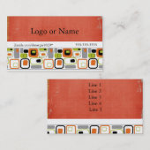 Cartes de visite retro (Devant / Derrière)