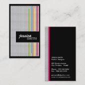 Cartes de visite rétro élégants (Devant / Derrière)