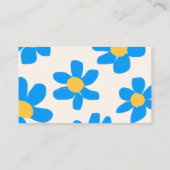 Cartes de visite rétro Floral Doodle (Dos)