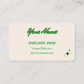 Cartes de visite rétro minimalistes (Dos)