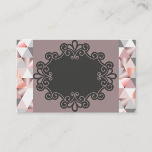 Cartes de visite rétro Peach Diamond