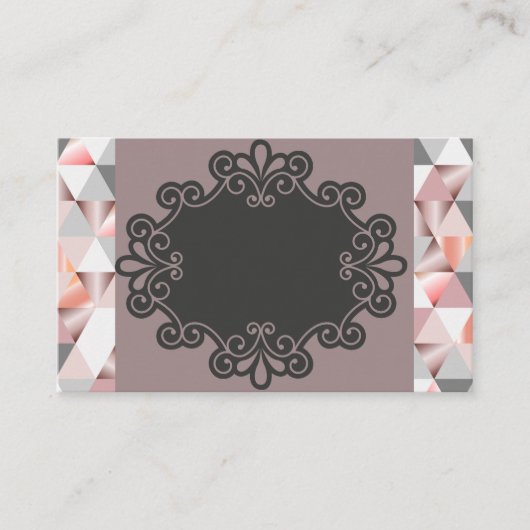 Cartes de visite rétro Peach Diamond (Devant)
