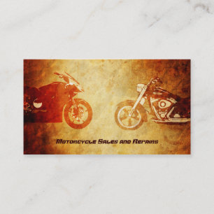 Cartes de visite rocailleux frais de motos