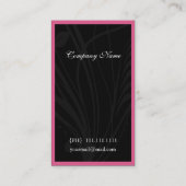 Cartes de visite rose chic (Dos)