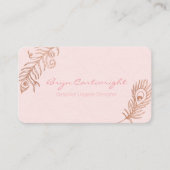 Cartes de visite Rose du Blush Romance (Devant)