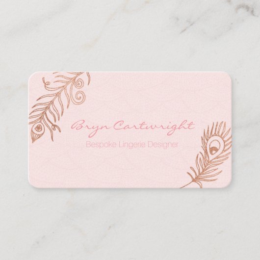 Cartes de visite Rose du Blush Romance (Devant)