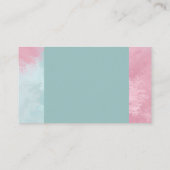 Cartes de visite rose/Mint Pastel (Dos)