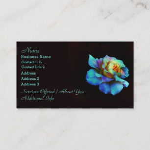 Cartes de visite Rose Pastel Rainbow