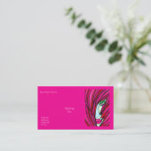 Cartes de visite roses chauds (Debout devant)