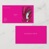 Cartes de visite roses chauds (Devant / Derrière)